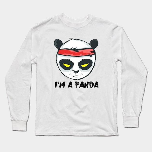 I'M A PANDA, STYLISH COOL Long Sleeve T-Shirt by ArkiLart Design